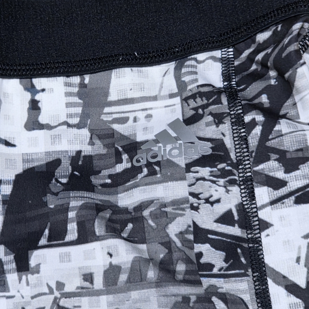 Adidas Techfit Medium Compression Crop Leggings Size Large - Picture 3 of 6